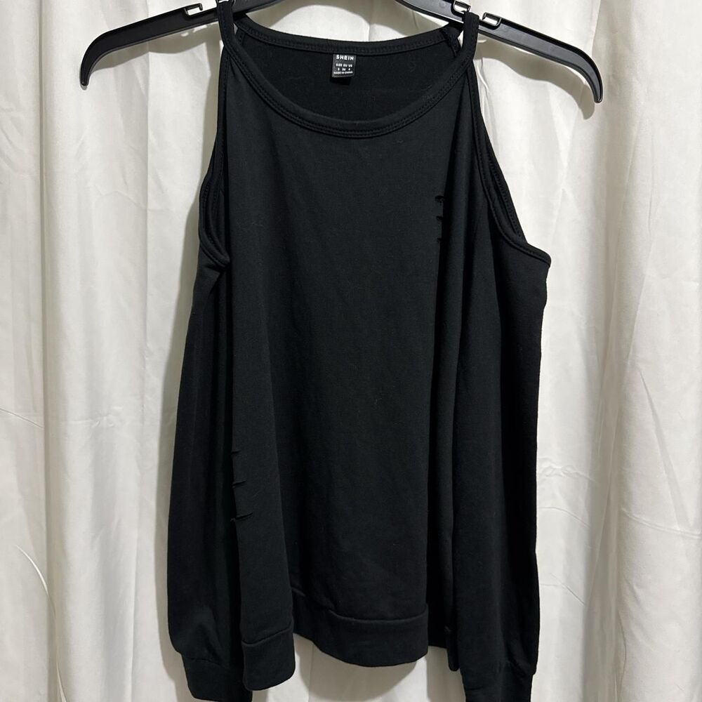 Shein Women's Black Shirt